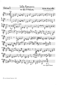 Kreisler: Beauty Rosmarin, violin
                              tutti part