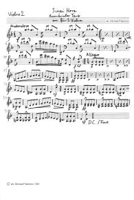 Gypsy album: Romanian dance (Rumanian
                              dance) "Sinai Hora", violin
                              tutti part