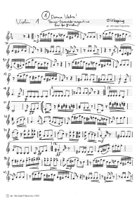 Koepping: Tango serenade "Donna
                          Vatra" ("Miss Vatra"), violin 1
                          (page 1)