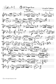 Loduca: Tango "El Argentino"
                          ("Argentine tango"), violins 1 and
                          2