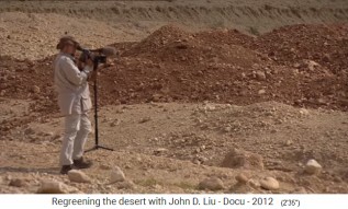 La
                        meseta de Loess en China, John D. Liu en el
                        desierto de la meseta de Loess