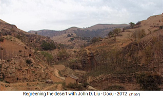 China, meseta de Loess, valle
                    con suelo des�rtico 1995