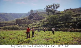 China,
                    meseta de Loess en 2012 con la agricultura, todo se
                    ha vuelto verde 02