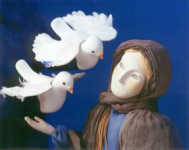 Aschenputtel l�sst sich von Tauben
                          helfen