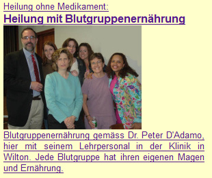 Blutgruppenern�hrung mit Dr. D'Adamo