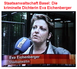 Kriminelle Dichterin Eva Eichenberger,
eine Polizistin ohne Jus-Studium in der Basler
Stawa Kriminelle Dichterin Eva
Eichenberger, eine Polizistin ohne Jus-Studium
in der Basler Stawa