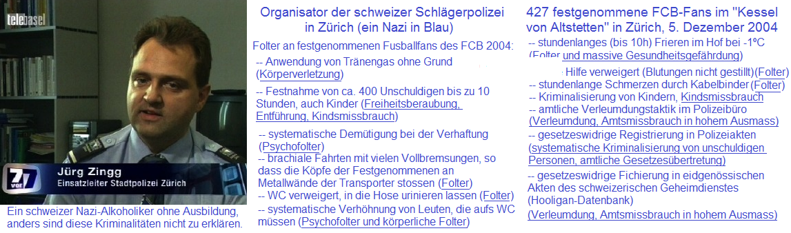 Einsatzleiter J�rg Zingg von der
                      Z�rcherSchl�gerpolizei, der am 5. Dezember 2004
                      denKessel von Altstetten "organisierte"