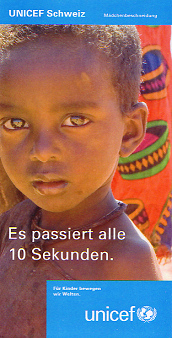 Faltblatt von UNICEF Februar 2007 gegen
                            M�dchenbeschneidung, Deckblatt