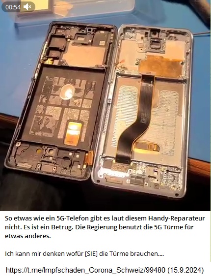 Kanada mit 5G am 14.9.2024: Die 5G-Handys haben
KEINEN 5G-Chip - die 5G-Antennen sind für etwas
"anderes" gebaut Kanada mit 5G am
14.9.2024: Die 5G-Handys haben KEINEN 5G-Chip - die
5G-Antennen sind für etwas "anderes" gebaut