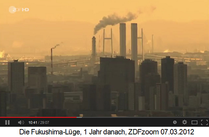 Industrie in Tokio, vom
                "Atomdorf" beherrscht