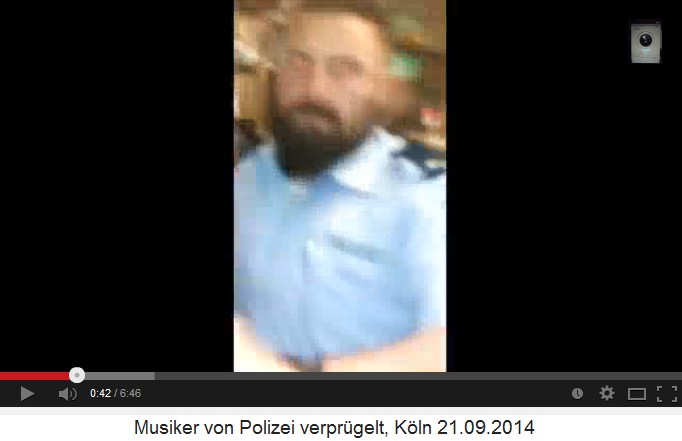 K�lner Scharia-Polizist verpr�gelt
                              Musiker 09