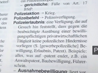 Schweiz am 1.11.2025: Das "Juristische
Wörterbuch" behauptet: Polizeiaktion=Krieg Schweiz am 1.11.2025: Das "Juristische
Wörterbuch" behauptet: Polizeiaktion=Krieg