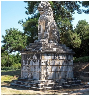 Amphipolis (Grecia del Norte): monumento
                  del le�n
