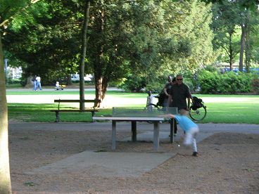 Spielplatz unter
                            grossen B�umen,Sch�tzenmattpark, Basel