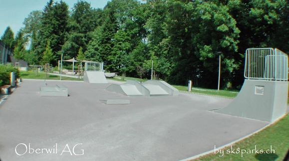 Skater-Rampe in Oberwil, Ansicht 01,
                              Kanton Aargau, Schweiz
