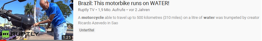 Water motor cycle in Brasil, video