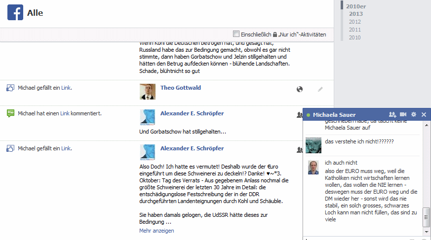 Schr�pfer und Sauer auf Facebook,
                            Oktober 2013 02 [3]