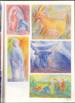 Tafel 36: Tierkunde 02 mit Menschenkunde
                          in Bienenwachsfarben (4.-8. Schuljahr)