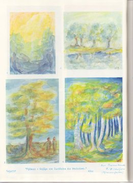 Tafel 57: Baumkunde 02 in Pflanzenfarben
                          (7. / 8. Schuljahr)