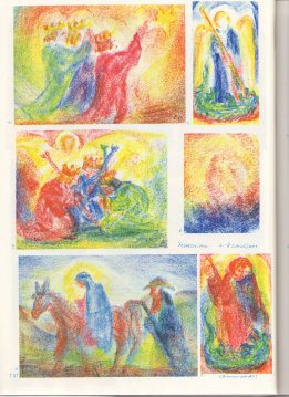 Tafel 61: Christliche Feste 03 in
                          Bienenwachsfarben