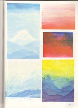 Tafel 74: Schicht�bungen 04 mit
                          Aquarellfarben (8. Schuljahr)