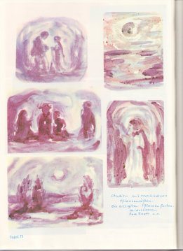 Tafel 75: �bungen mit Pflanzens�ften von
                          Heidelbeeren und Rote Beete