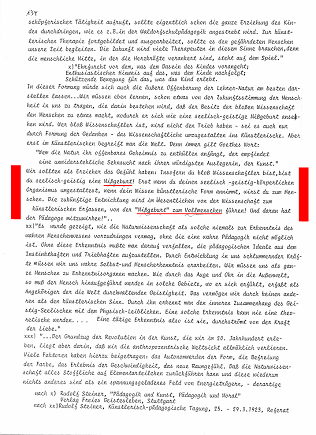 Rassismus in diesem Buch: Clausen,
                          Anke-Usche / Riedel, Martin: Sch�pferisches
                          Gestalten mit Farben mit der dazugerh�igen
                          Materialkunde. Methodisches Arbeitsbuch Band
                          IV f�r alle Altersstufen; Mellinger-Verlag,
                          Stuttgart, 3. Auflage 1981, S.134, �ber die
                          "seelisch-geistige Missgeburt"