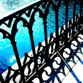 Altes Gel�nder am Limmatquai aus
                                Gusseisen