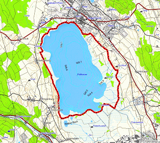 Der Rundweg um den Pf�ffikersee, Karte