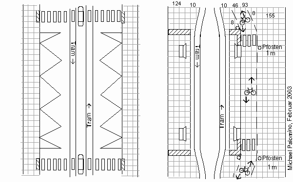 Tramstation




















                                                          in
                                                          Fussg�ngerzonge
                                                          mit
                                                          angehobenem
                                                          Niveau, mit
                                                          Zweirichtungs-Veloweg
                                                          an einer Seite
                                                          hinter dem
                                                          Tramh�uschen
                                                          hindurch